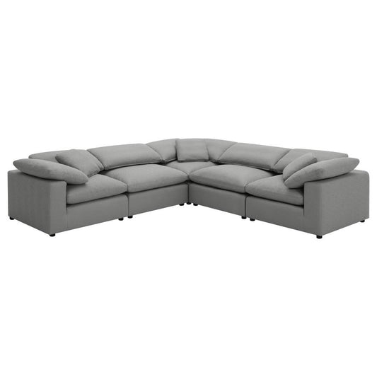 Raleigh Modular Boucle Grey Sectional 551754