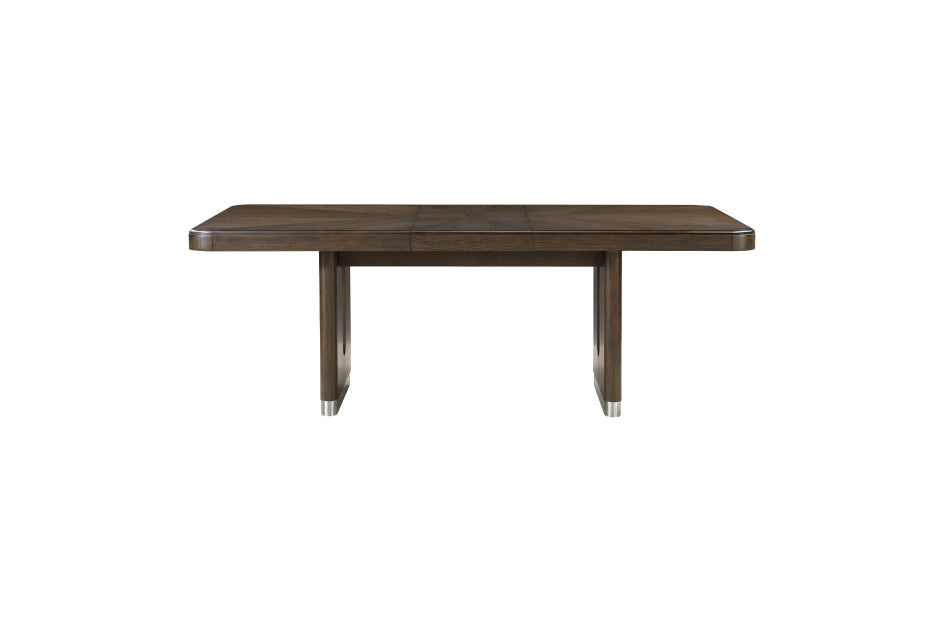 Clara 7 Pc Expandable Brown Dining Collection