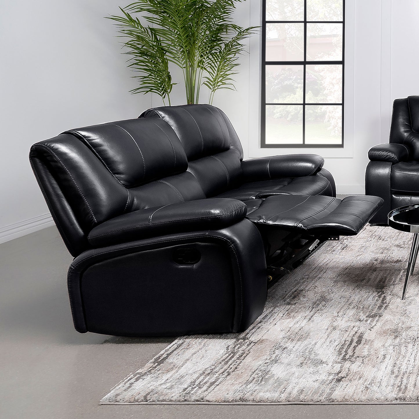 Camila Motion Living Room Set - Black or Red