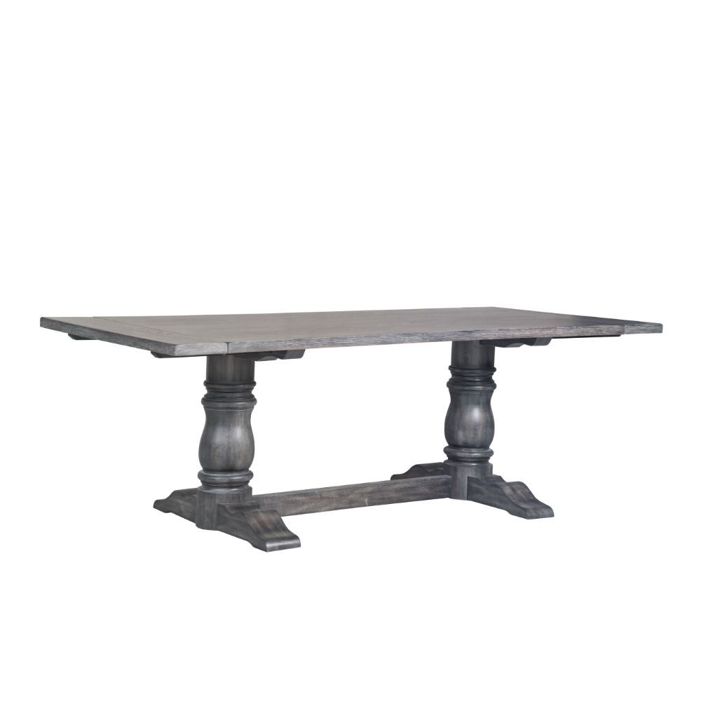 Leventis Dining Collection by Acme - Weathered Gray Finish