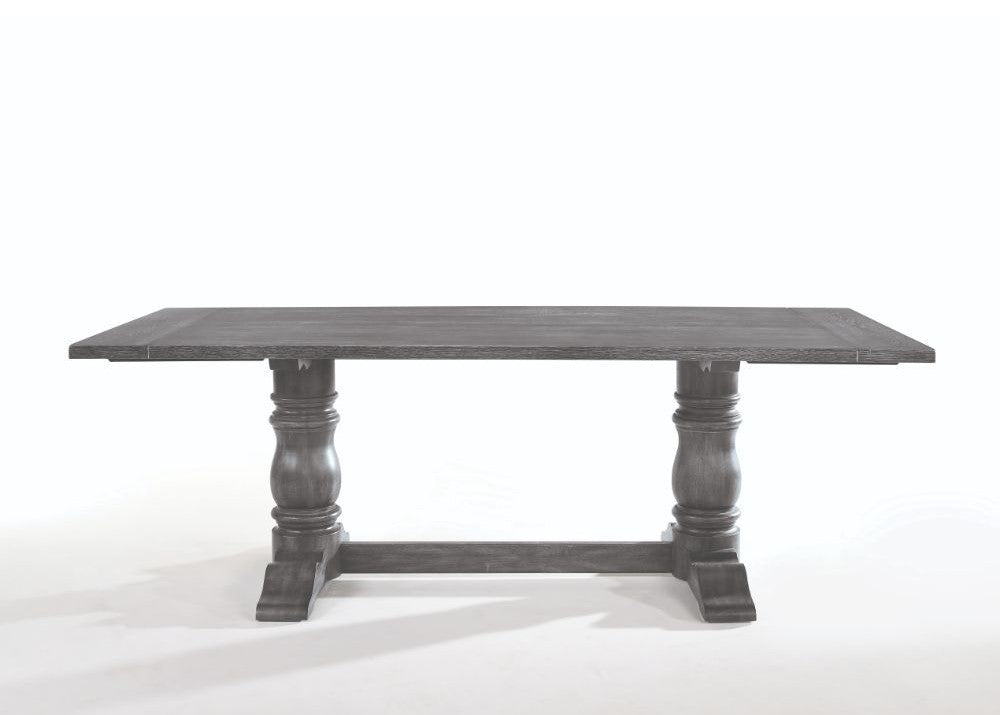 Leventis Dining Collection by Acme - Weathered Gray Finish