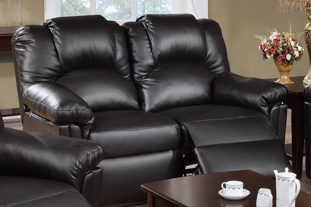 Poundex 2 Pc Motion Sofa Set - Black or Espresso