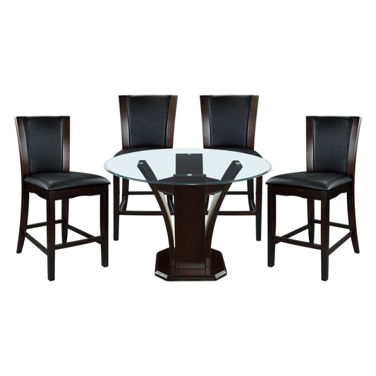 Daisy Glass Top Dining Collection Homelegance