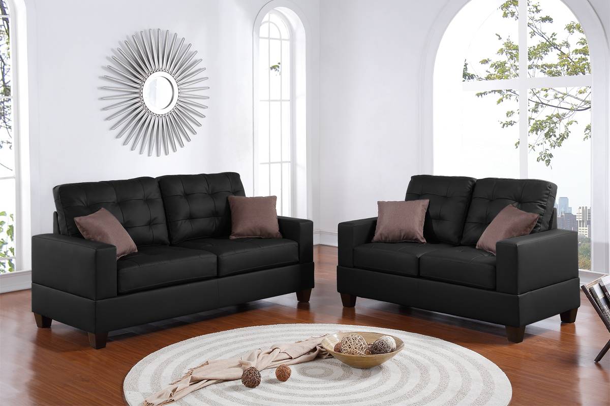 Hamlet 2 Pc Sofa Set - Black or Espresso