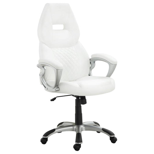 Bruce Adjustable White High Back Office Chair