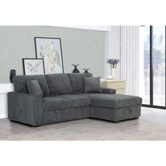 Pull Out Sectional Sleeper + Storage - 5 Colors