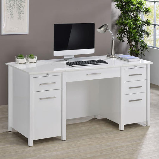 Dylan Lift-Top Desk - White or Weathered Grey