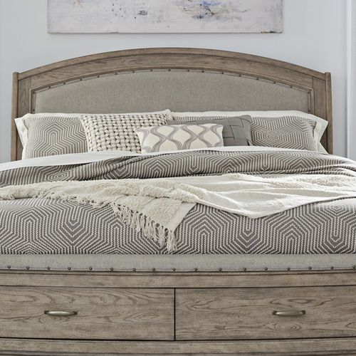 Avalon King Upholstered Storage Bed 805-BR-KUS