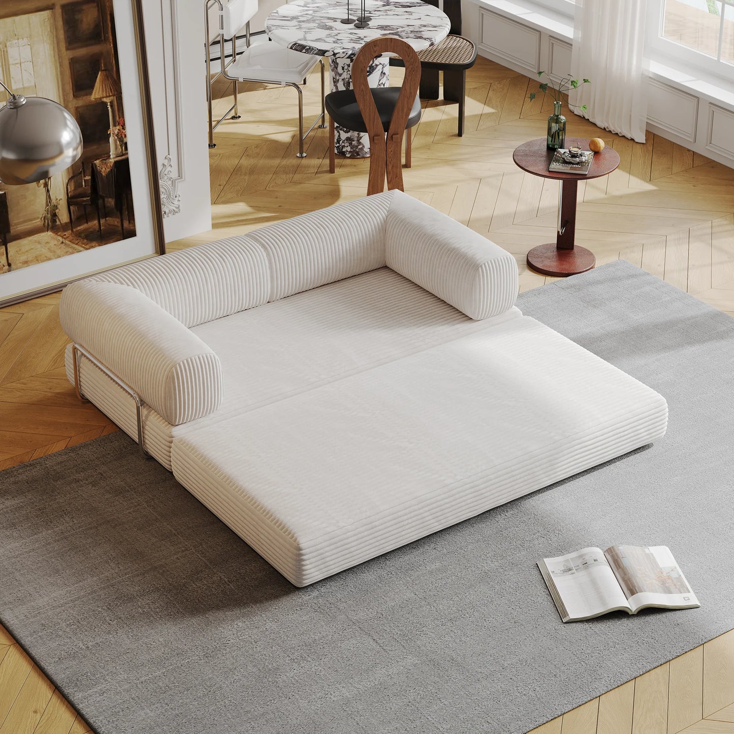 8085 Artisan White Sofa Sleeper