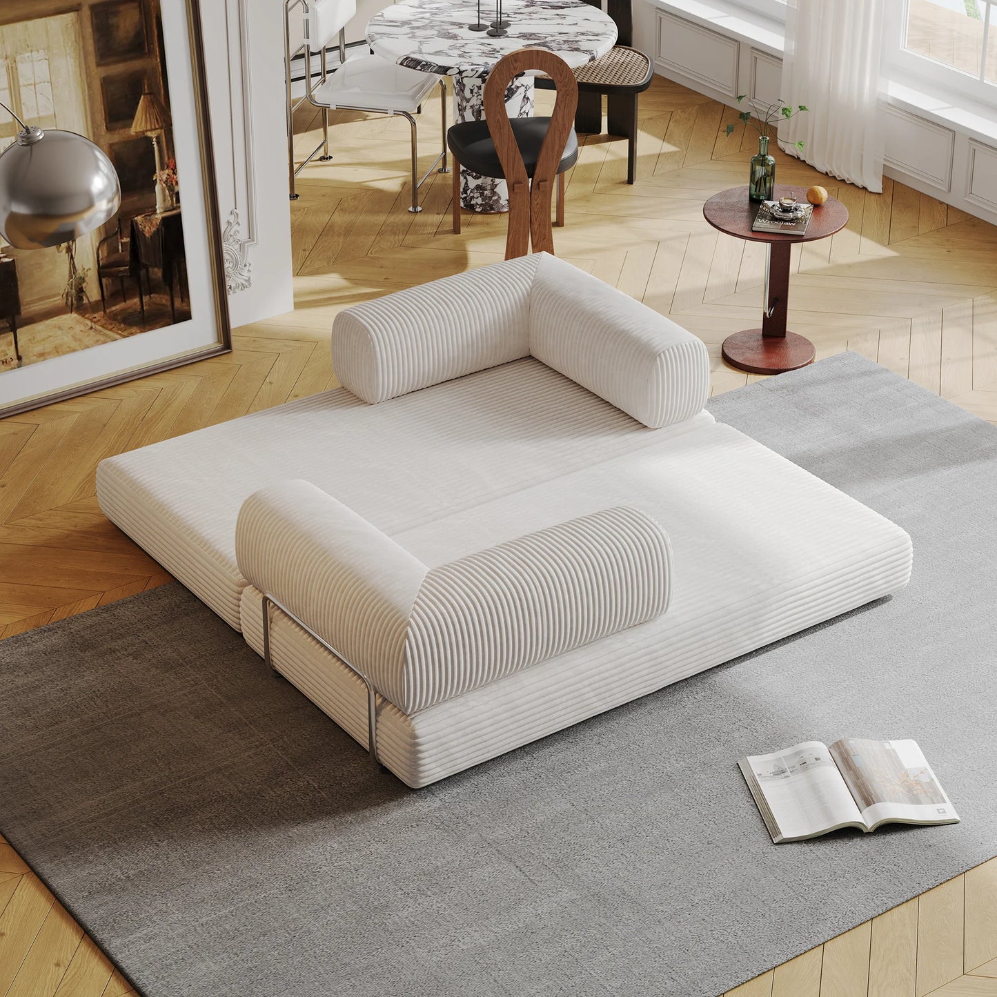 8085 Artisan White Sofa Sleeper