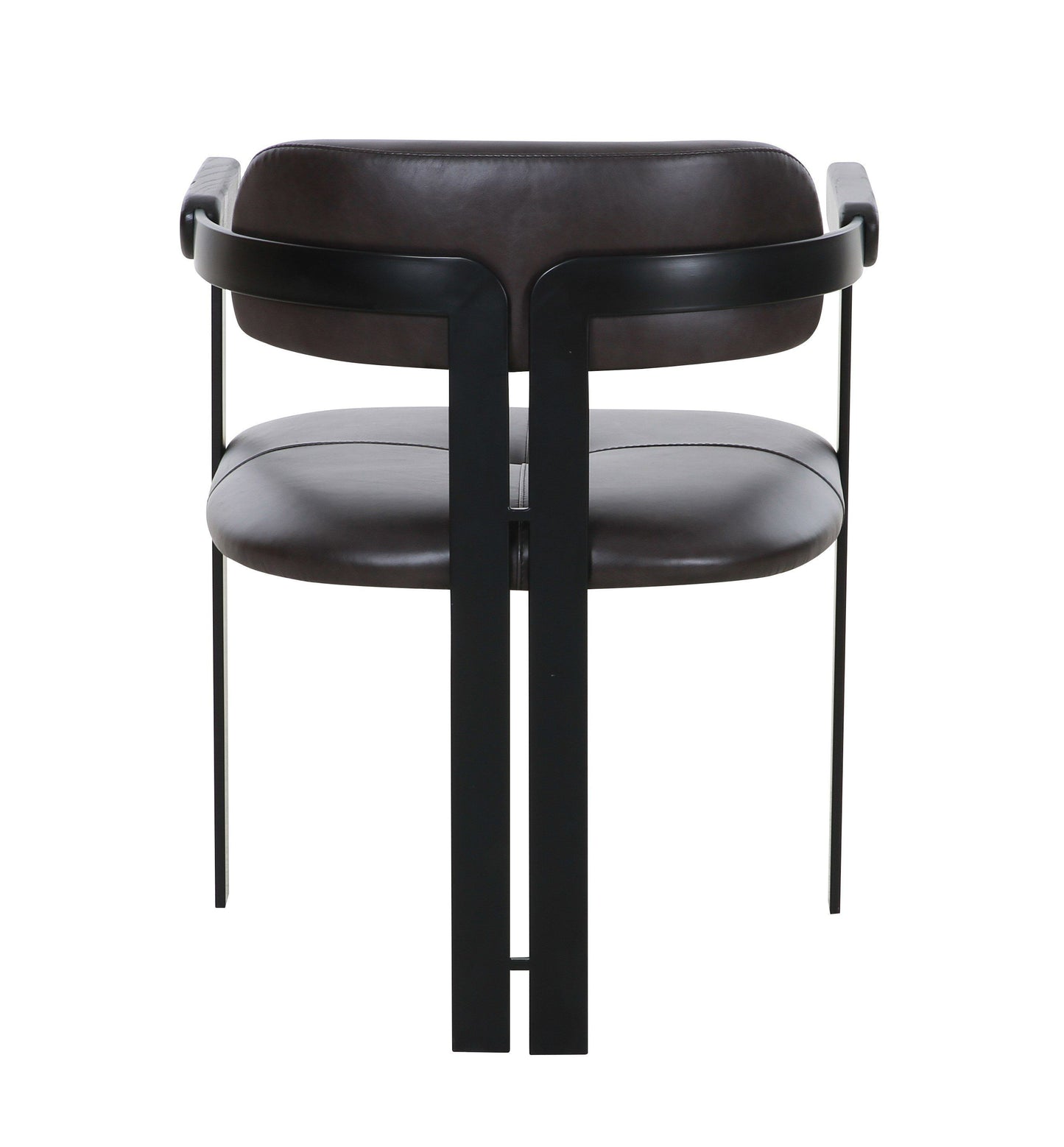 Aneta Dining Chair Dark Brown Leather