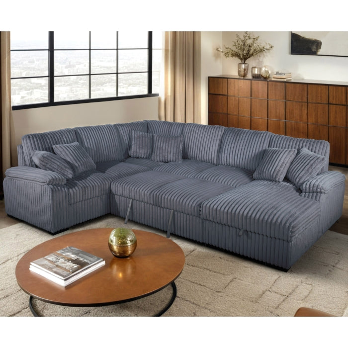 8221 Dark Gray U-Shape Sectional