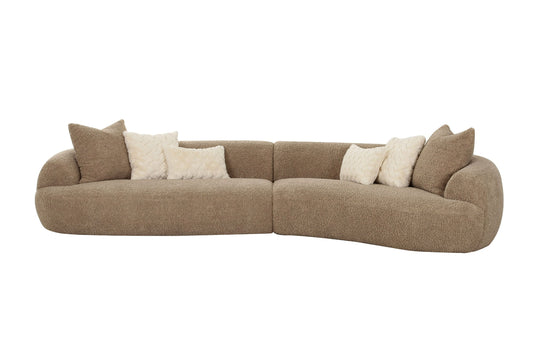 Divani Casa Trevor - Modern Curved Sectional