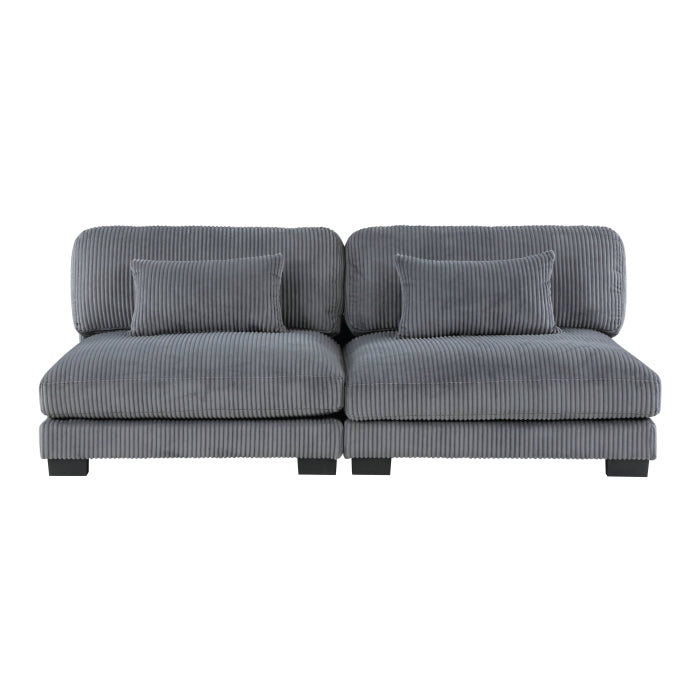 8555GY Modular 5 Pc Gray Sectional