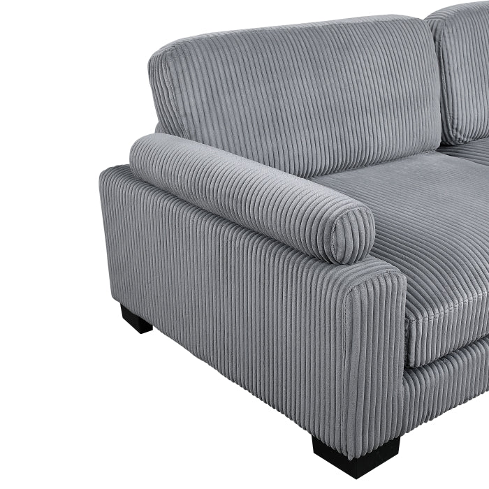 8555GY Modular 5 Pc Gray Sectional