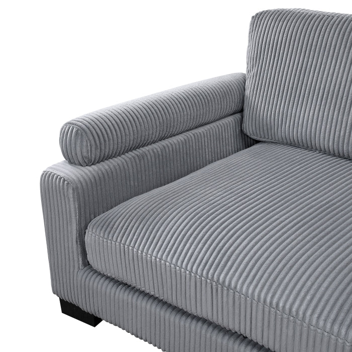 8555GY Modular 5 Pc Gray Sectional