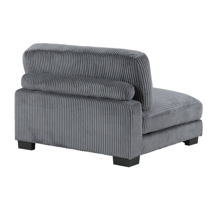 8555GY Modular 5 Pc Gray Sectional
