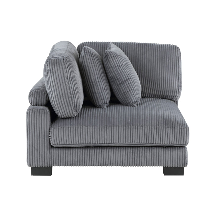 8555GY Modular 5 Pc Gray Sectional