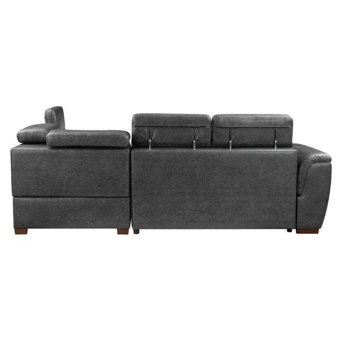 Barre 8567GY Cama extraíble seccional gris