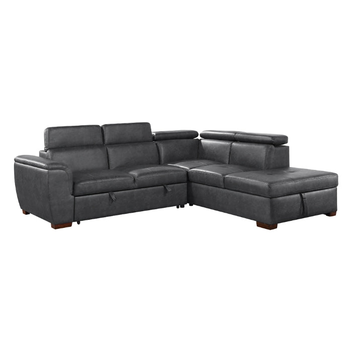 Barre 8567GY Cama extraíble seccional gris