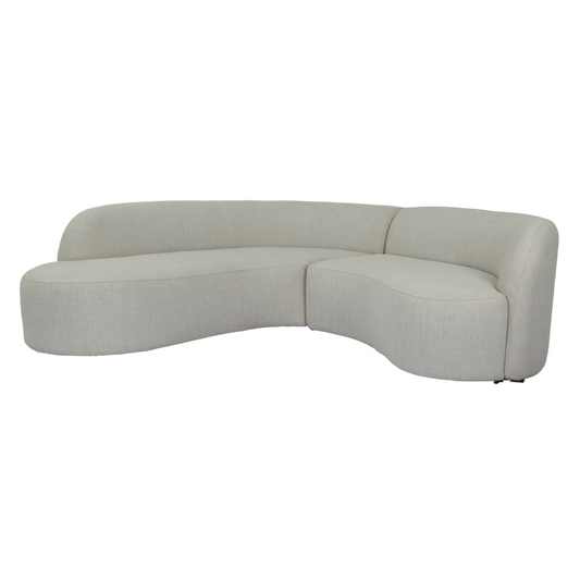 Lucena Outdoor Oyster Olefin Curved Sectional