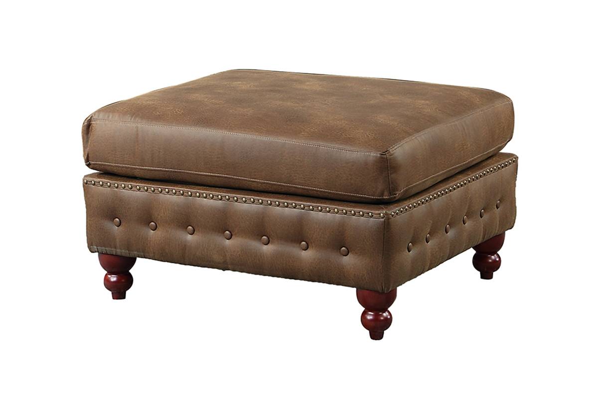 Poundex F8945 Sectional Set - Dark Coffee Leatherette