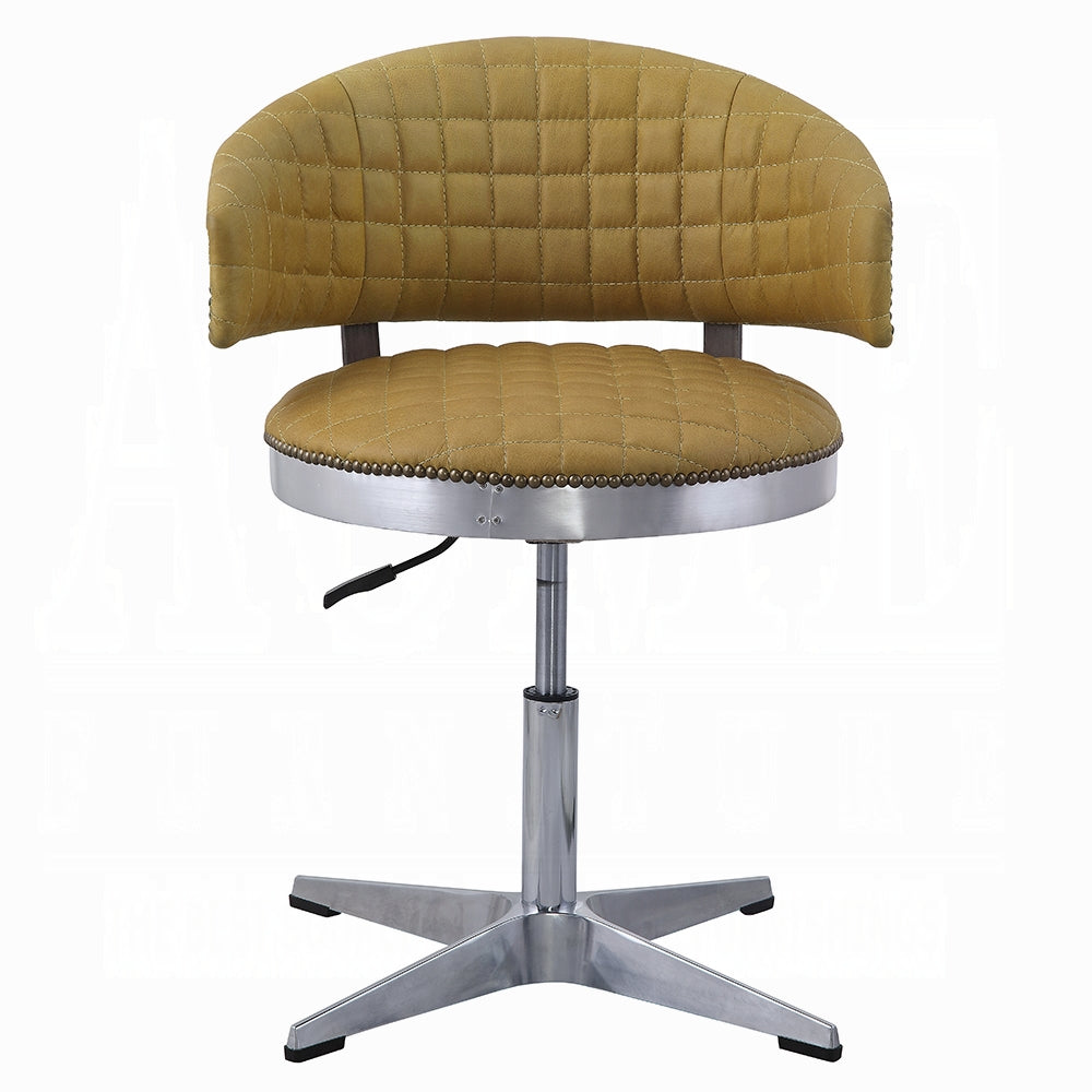 Brancaster 96470 Leather Swivel Bar Stool