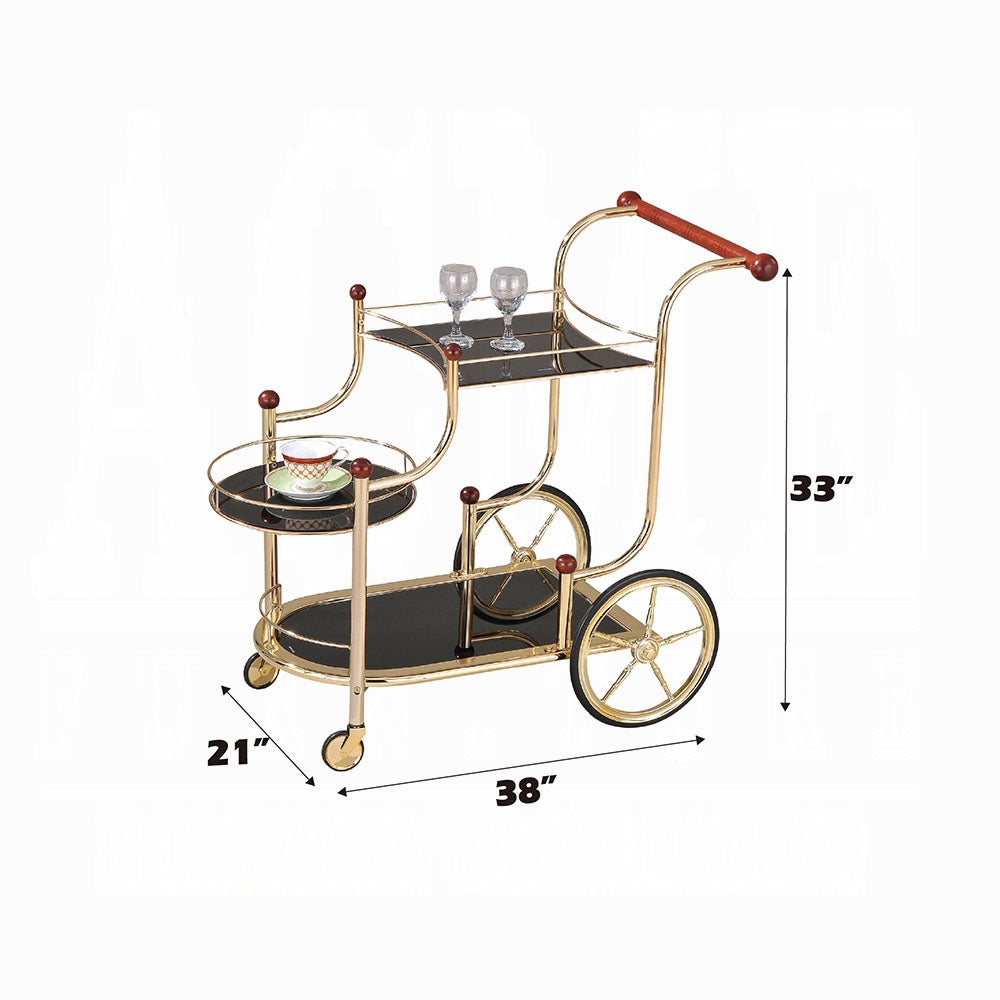 Lacy Serving Cart 98006 - Gold Plated