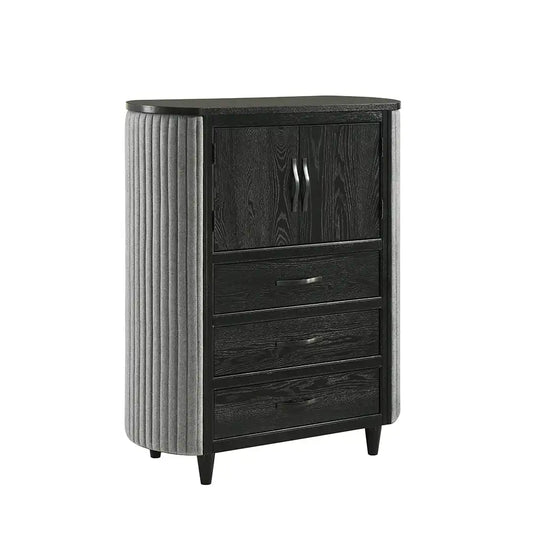 Skyline Black 5 Drawer Onyx Chest