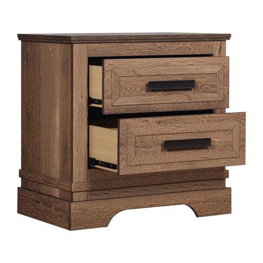 Coventry Hall Pecan 2 Drawer Nightstand B1828-040