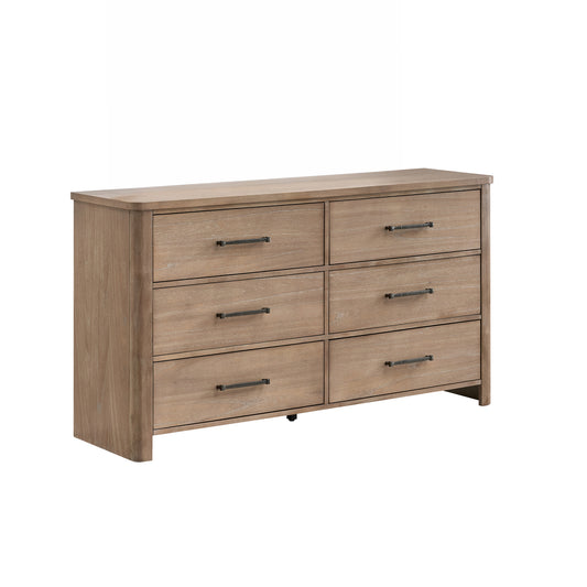 Anika 6 Drawer Dresser Natural