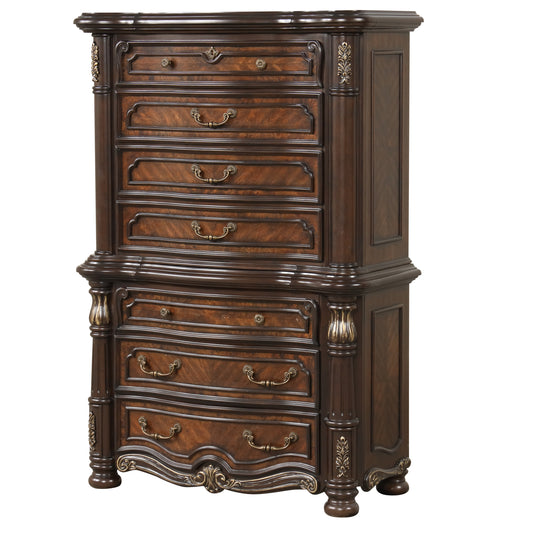 Bella Notte Mahogany 7 Drawer Bachelor's Chest