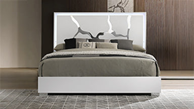 Marquis White 4 Pc LED Bedroom Collection