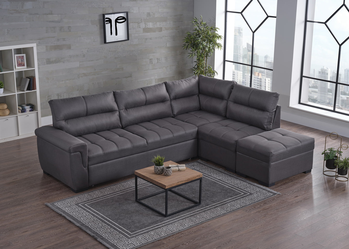Demka Home Cansas Prime Sectional Sleeper