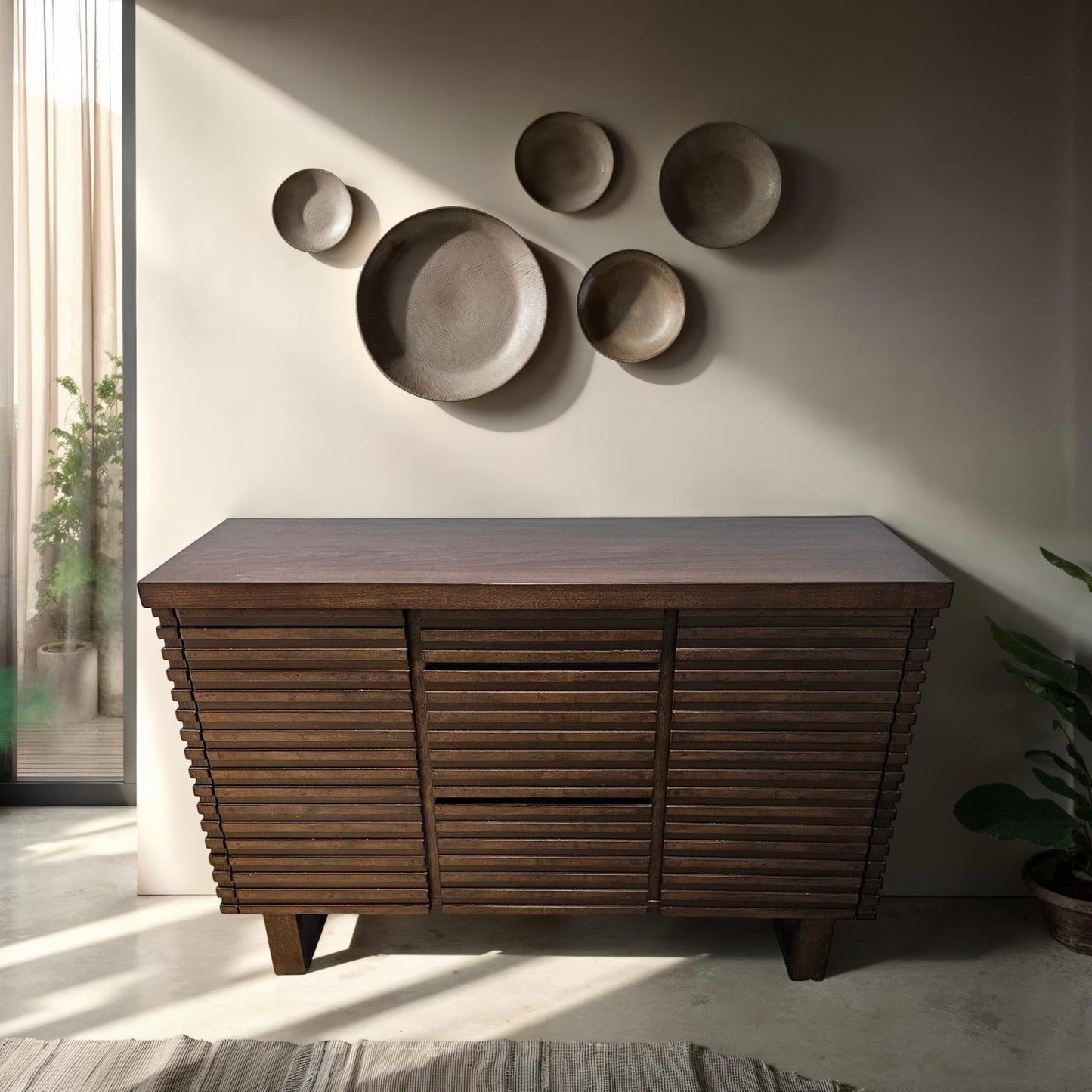 Dallas Walnut Finish Server 1444