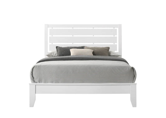 Evans B4710 White 4 Pc Queen Bedroom Set