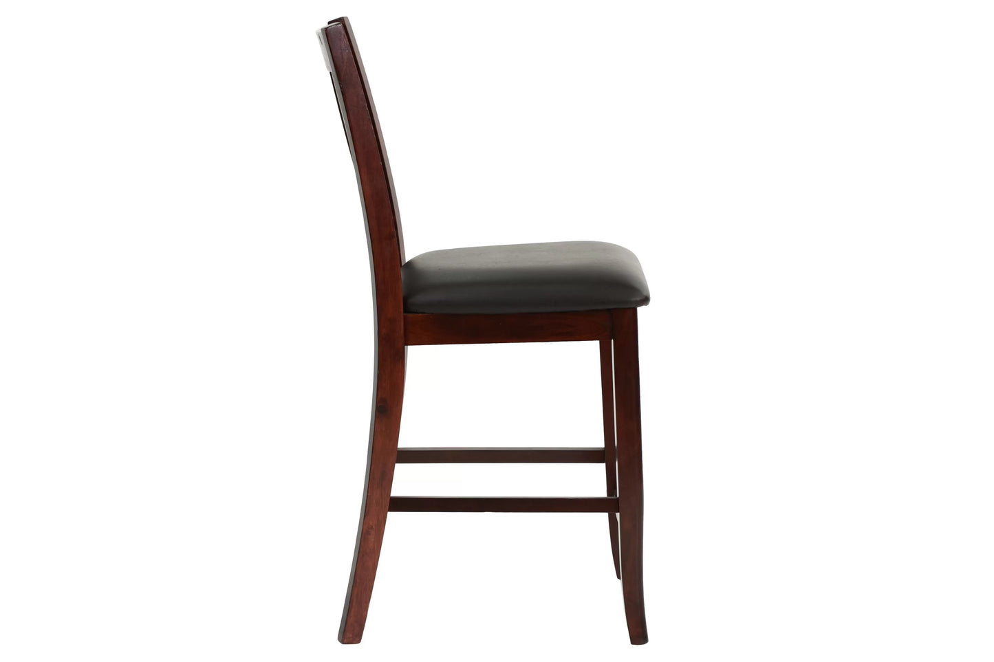 F2329 Juego de comedor contemporáneo de madera marrón rosado oscuro - Hoja de mariposa