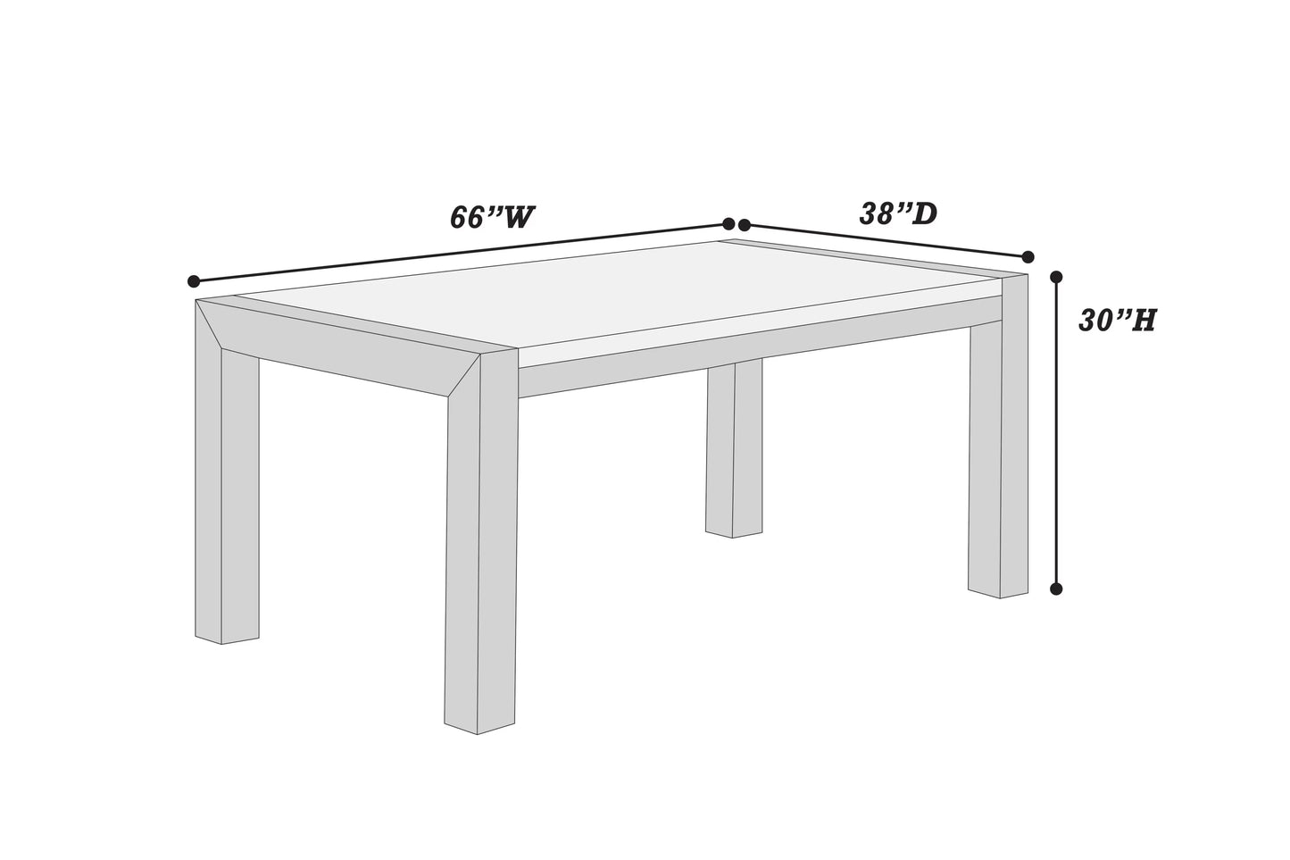 Poundex F2704 Modern 6-7 Pc Dining Set