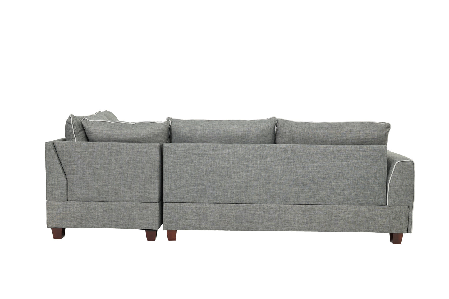 F6542 Sectional w/Ottoman by Poundex - 3 Colors