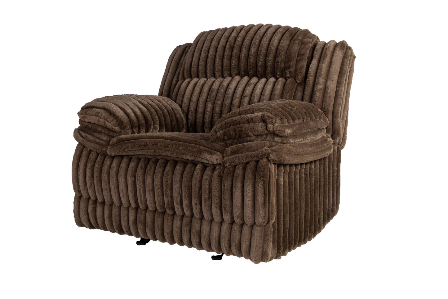 F8134 Chocolate Glider Recliner