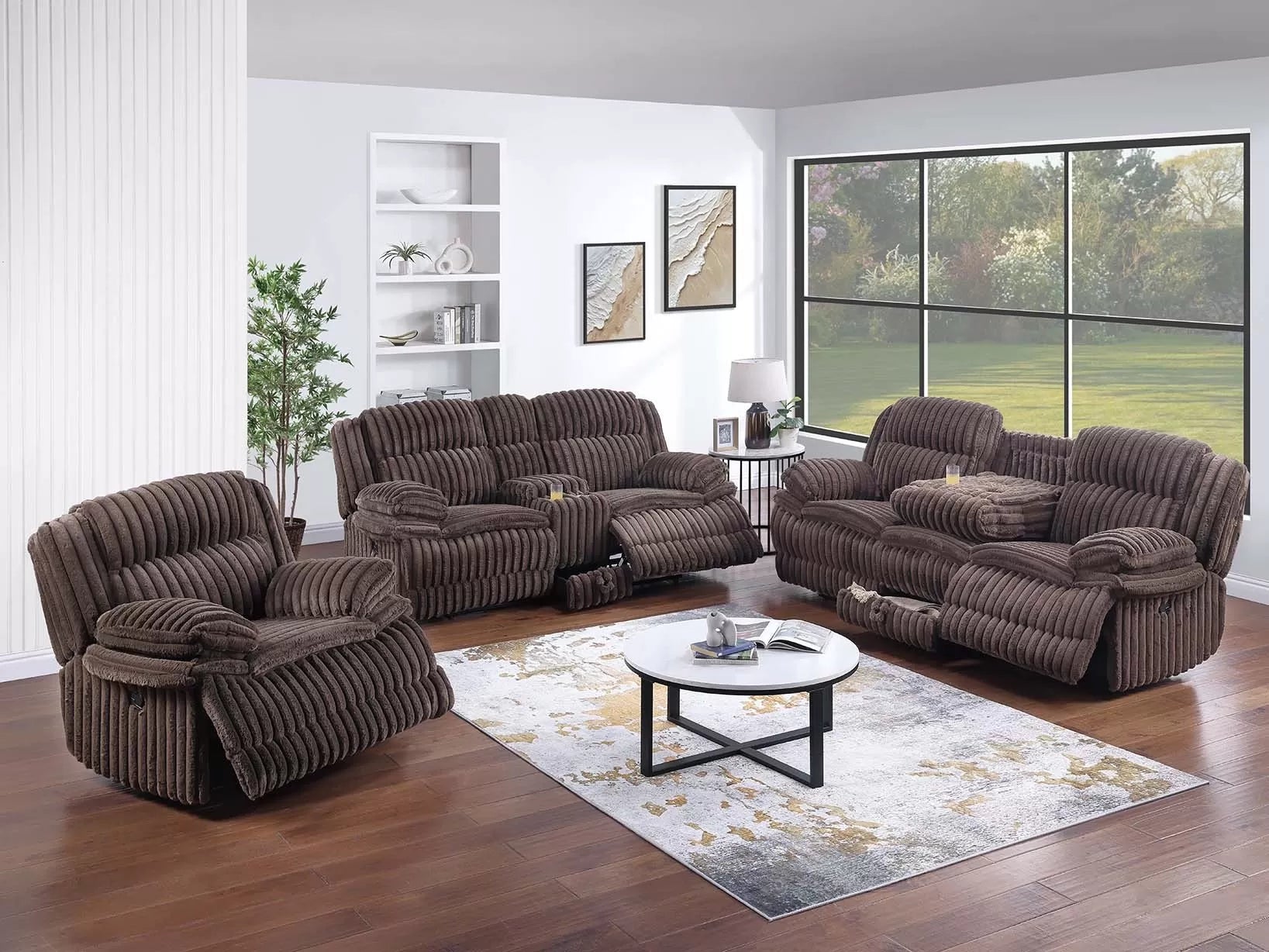 F8136 Fur Like Jumbo Corduroy Sofa Set – Bradley Home Funishings F8136 Fur Like Jumbo Corduroy Sofa Set – Bradley Home Funishings