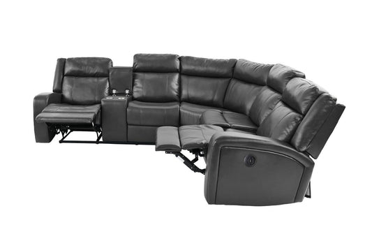 Poundex F86627 Power Motion Sectional - Gray or Brown