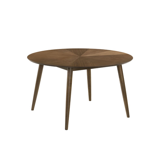 Raissa Walnut Mid-Century Modern Dining Set