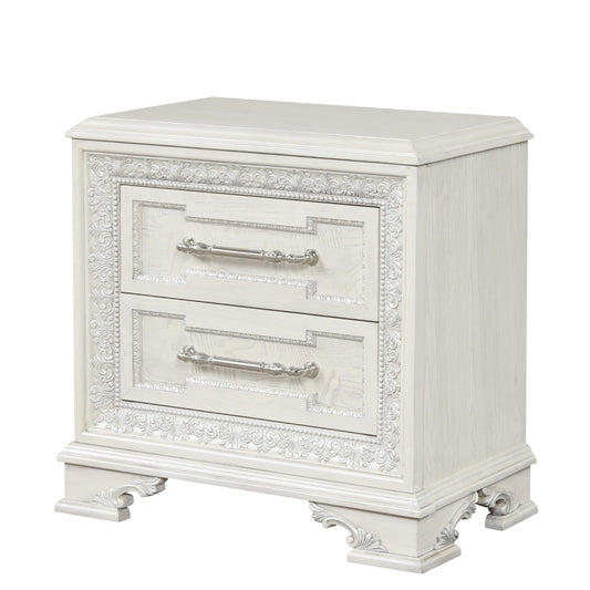 Stella Mia Creamy White Nightstand FM70000WH-N