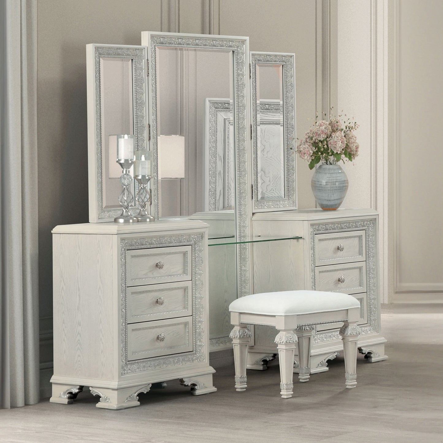 Stella Mia Creamy White Vanity Set FM70000WH-V-SET