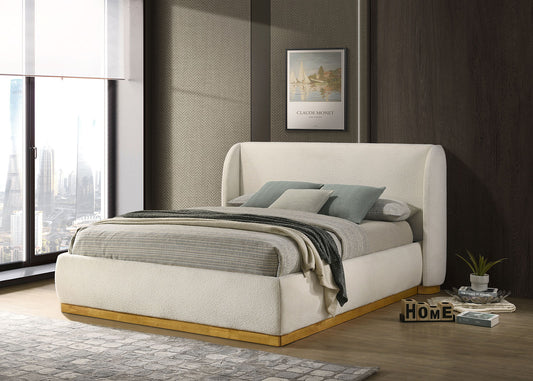 Whitman Boucle Fabric Platform Bed FM72004WH