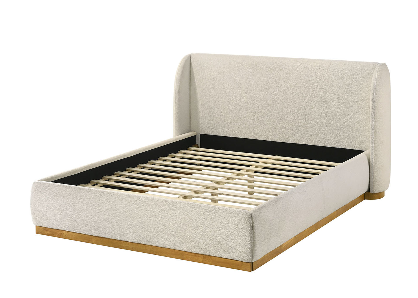 Whitman Boucle Fabric Platform Bed FM72004WH