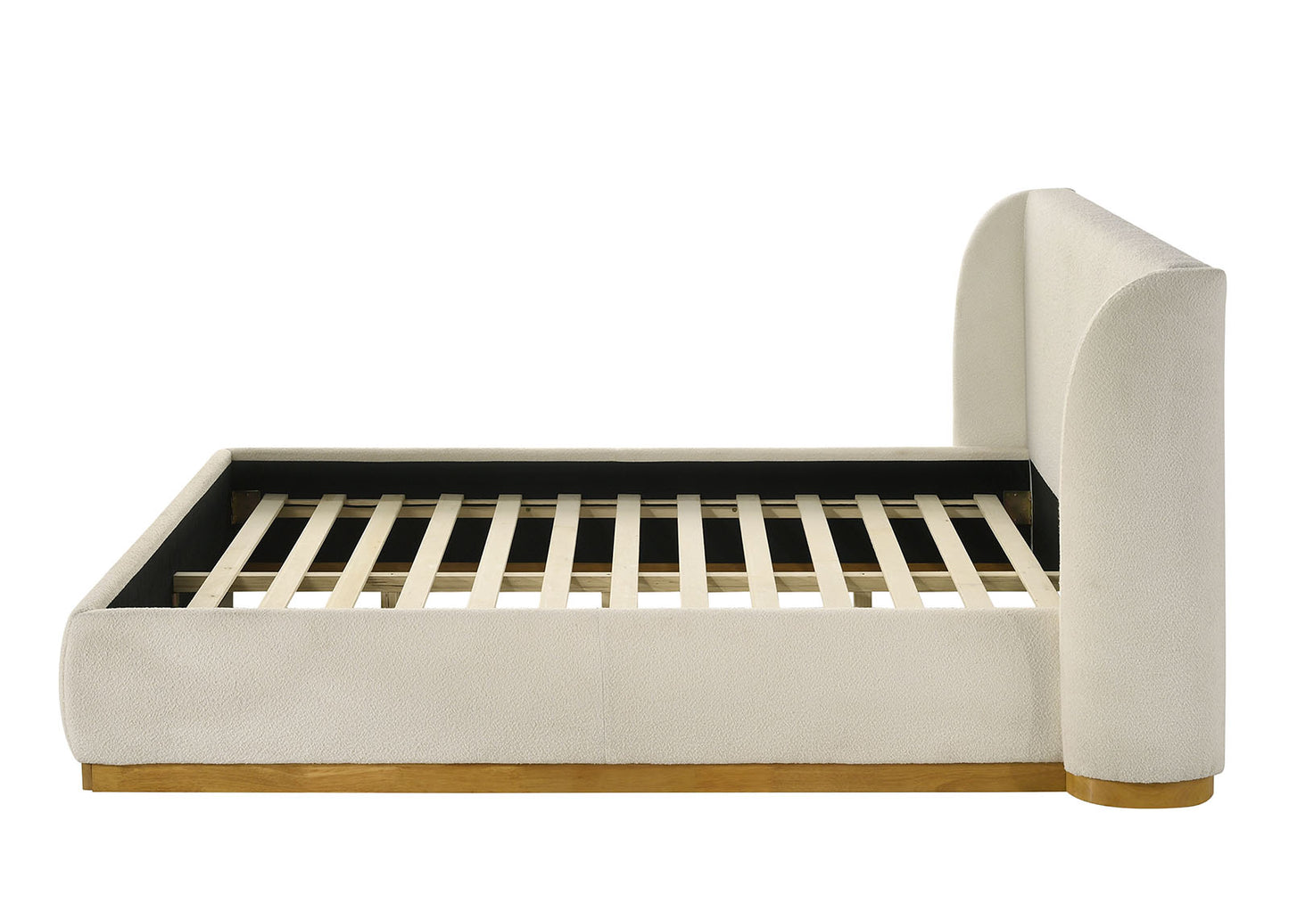 Whitman Boucle Fabric Platform Bed FM72004WH