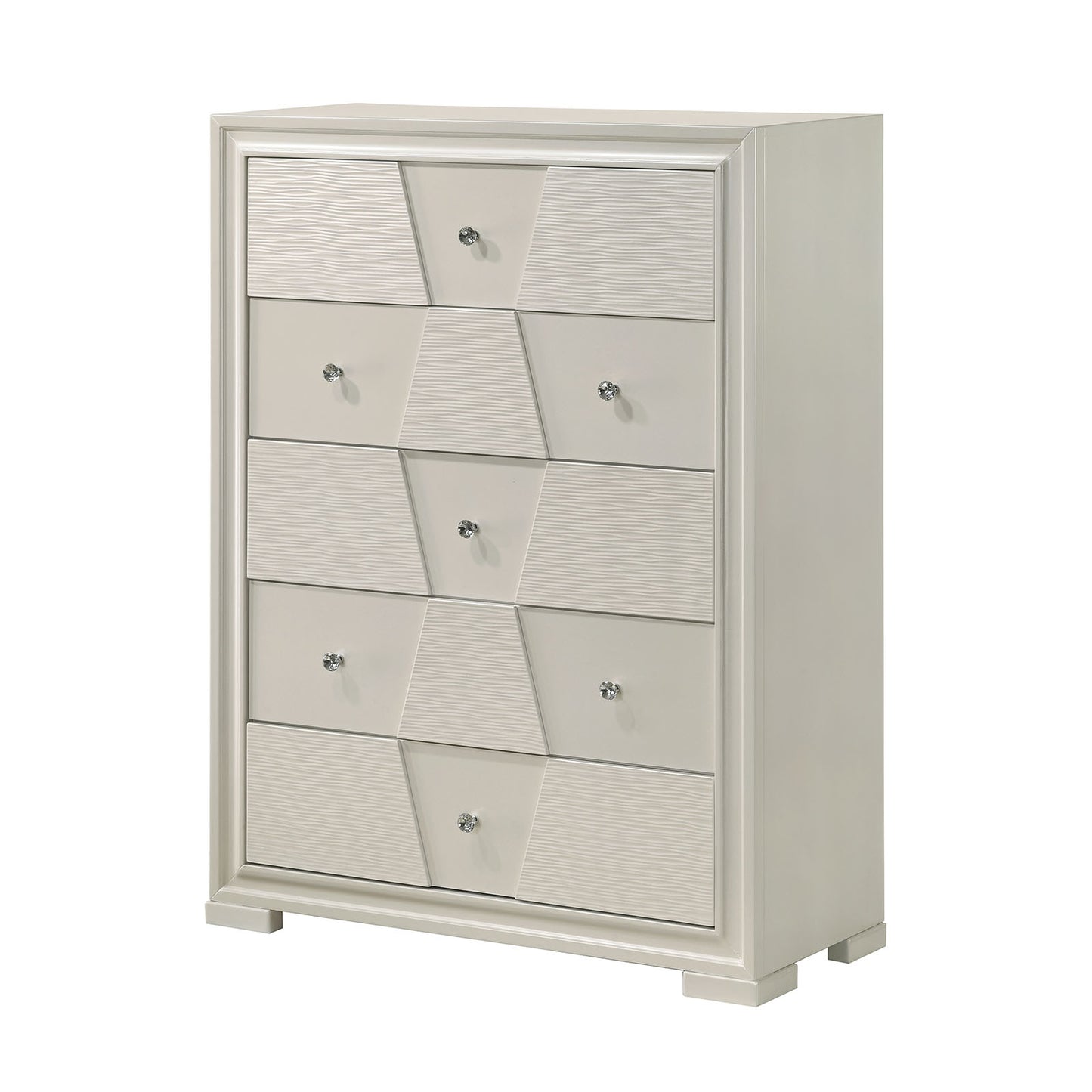 Holsted 5 Drawer White Chest