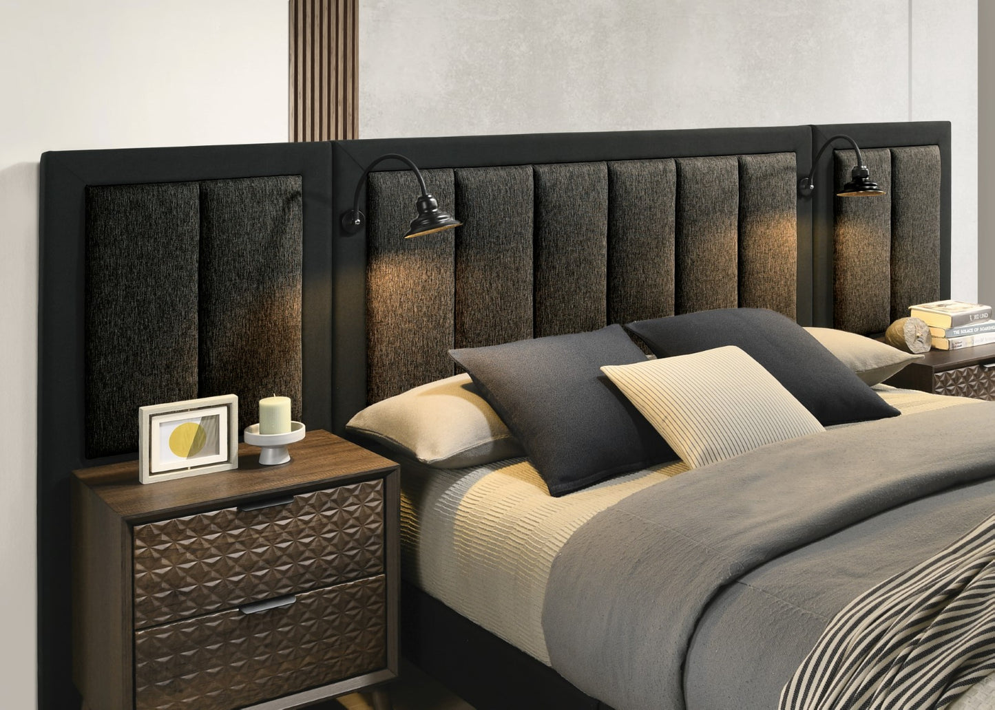 Chalfont FM7272DB Dark Brown Bedroom Set